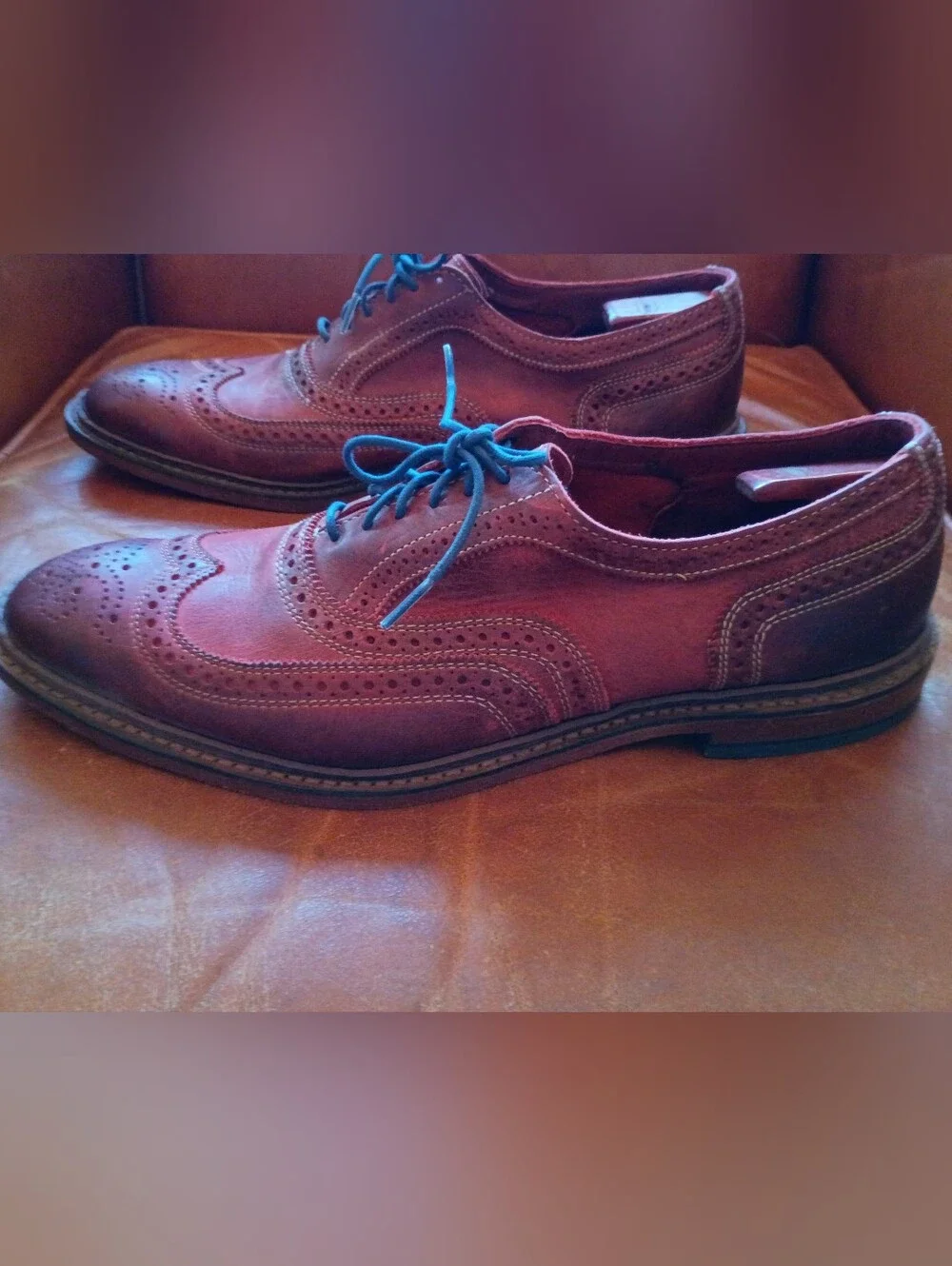 Allen Edmonds Neumok Wingtip Oxford 13 D Red